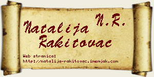 Natalija Rakitovac vizit kartica